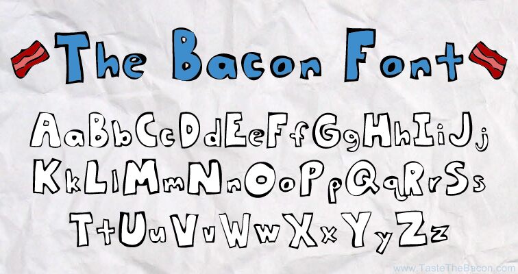 Bacon Schriftart
