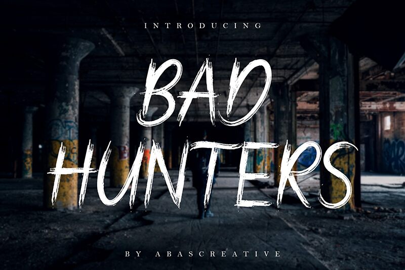 Bad Hunter Brush Czcionka