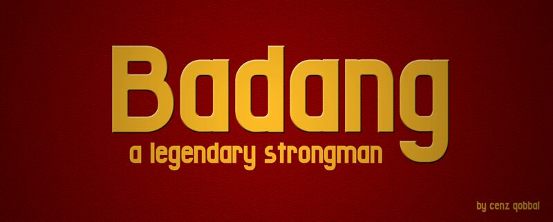 Badang Schriftart