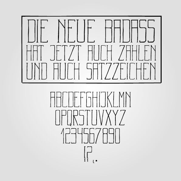 Badass Typography Schriftart