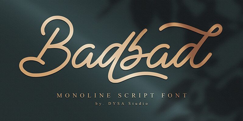 Badbad Schriftart