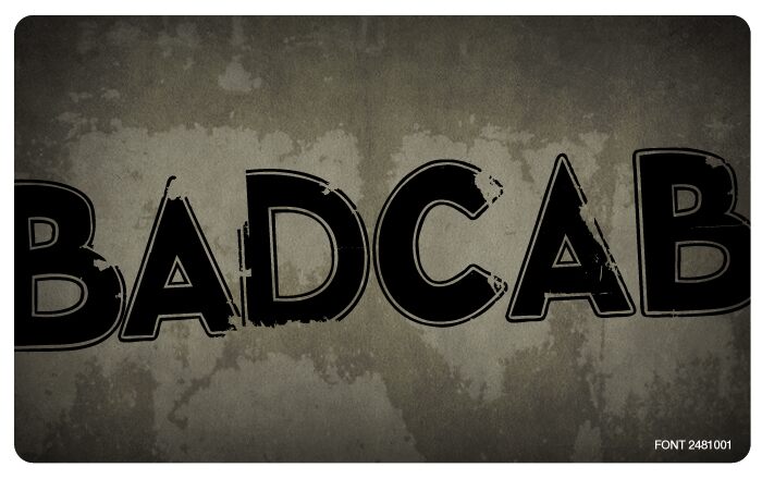 Badcab Druh písma