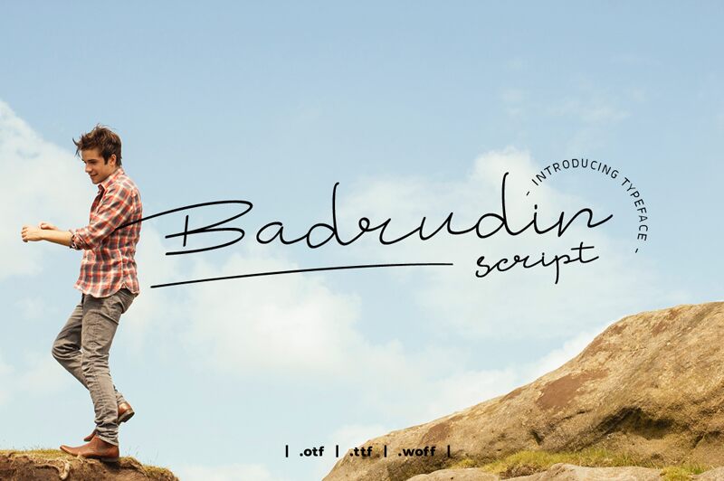 Badrudin Script Font