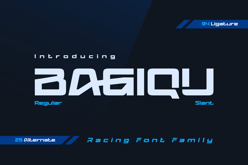 BAGIQU Schriftart