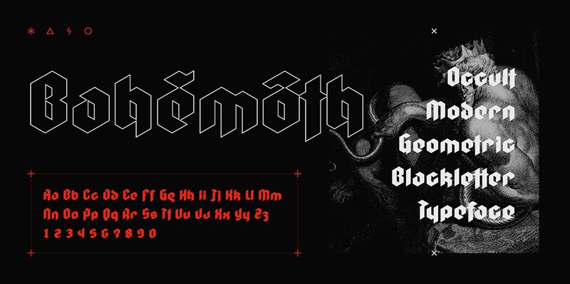 Bahemoth Schriftart