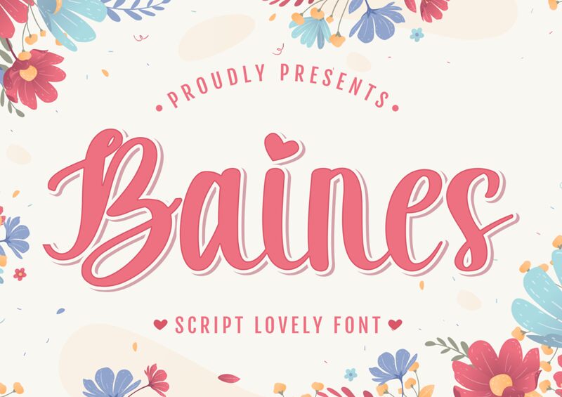 Baines Schriftart