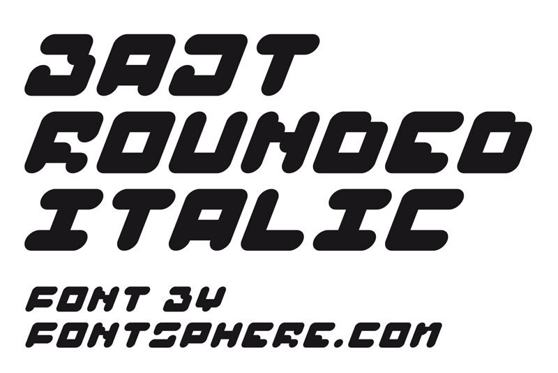BAJT Rounded Schriftart