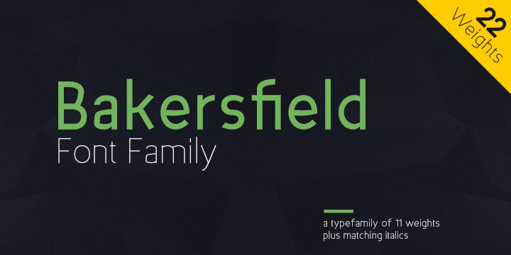 Bakersfield Schriftart