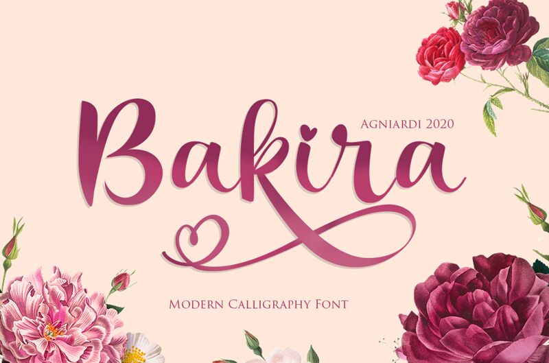 Bakira Schriftart