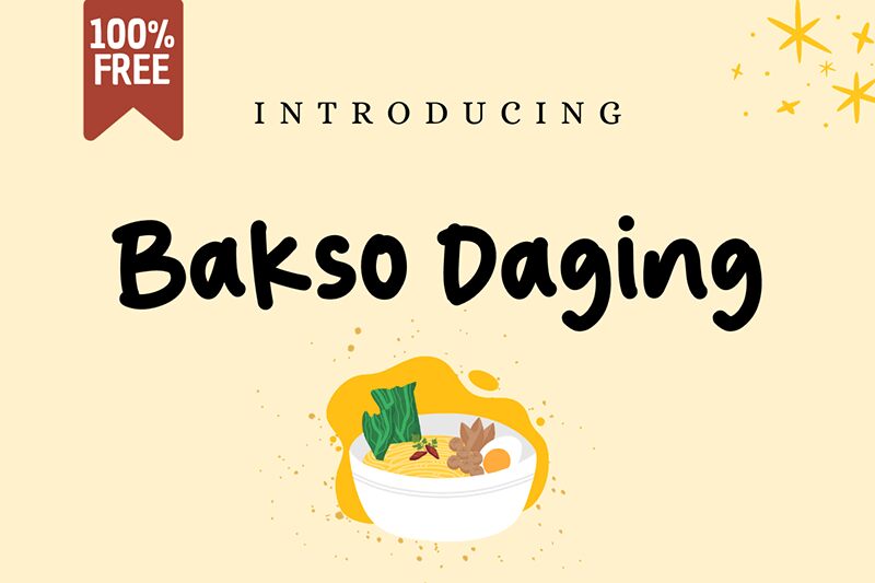 Bakso Daging Czcionka