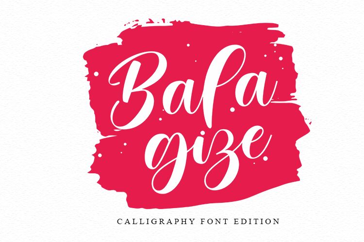 Balagize Schriftart