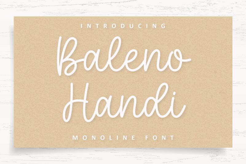 Baleno Handi Font