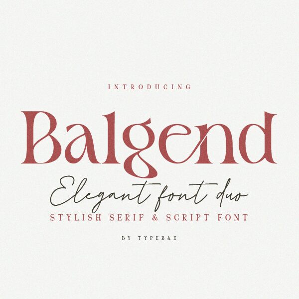 Balgend Schriftart