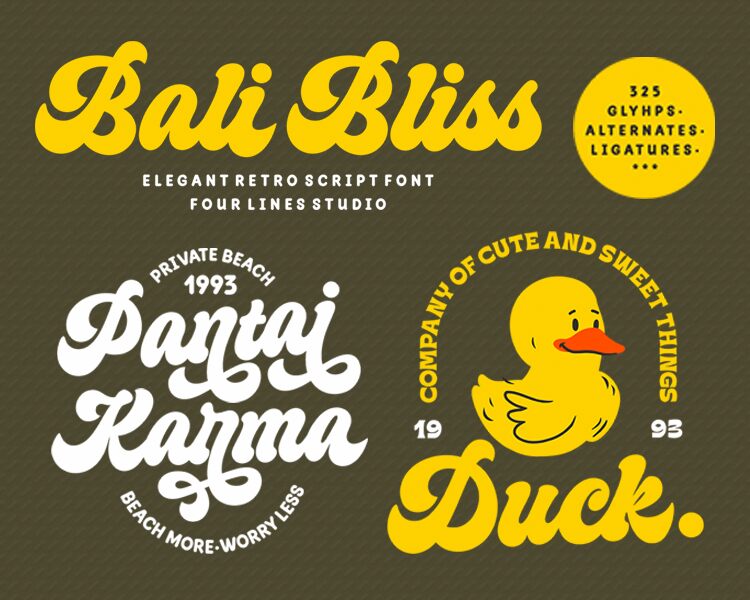 Bali Bliss Schriftart