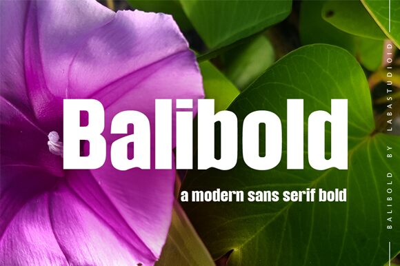 Balibold Schriftart