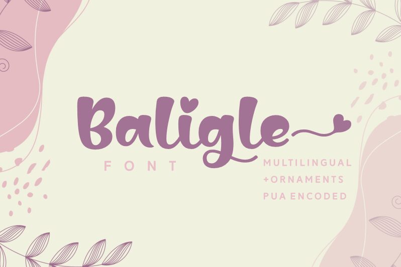 Baligle Schriftart