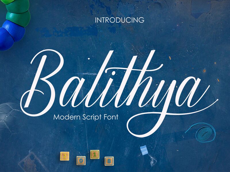 Balithya Schriftart