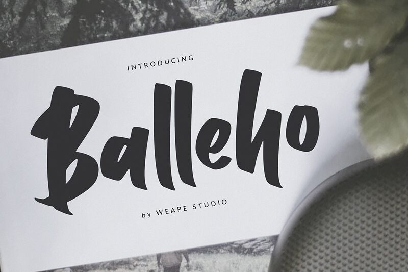 Balleho Schriftart