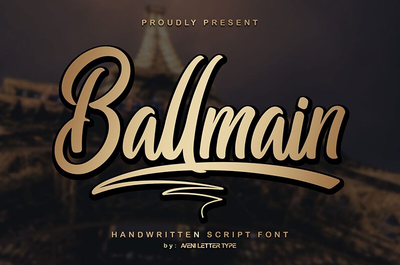 Ballmain Schriftart