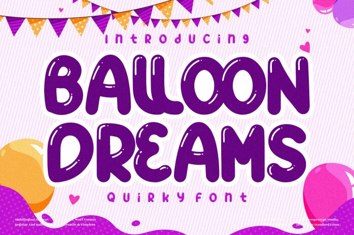 BALLOON DREAMS Schriftart