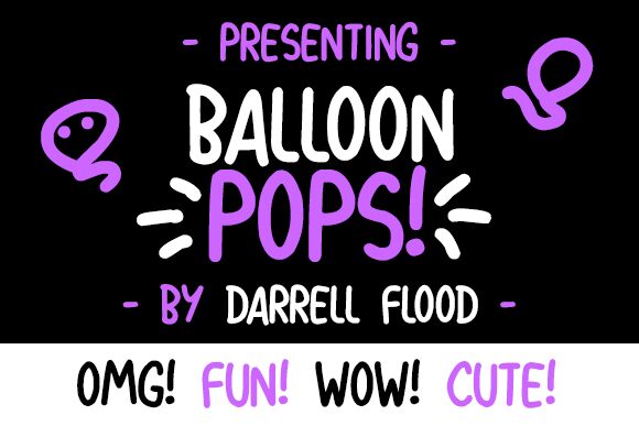 Balloon Pops 字体