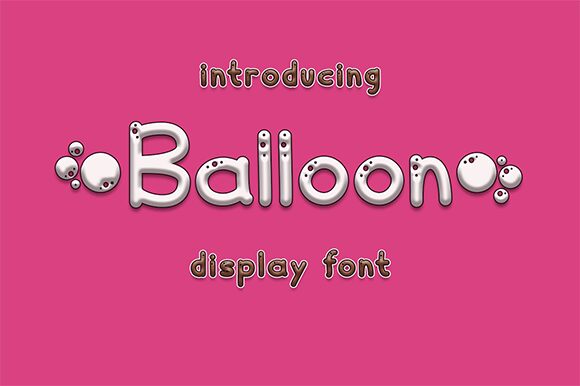 Balloon Czcionka