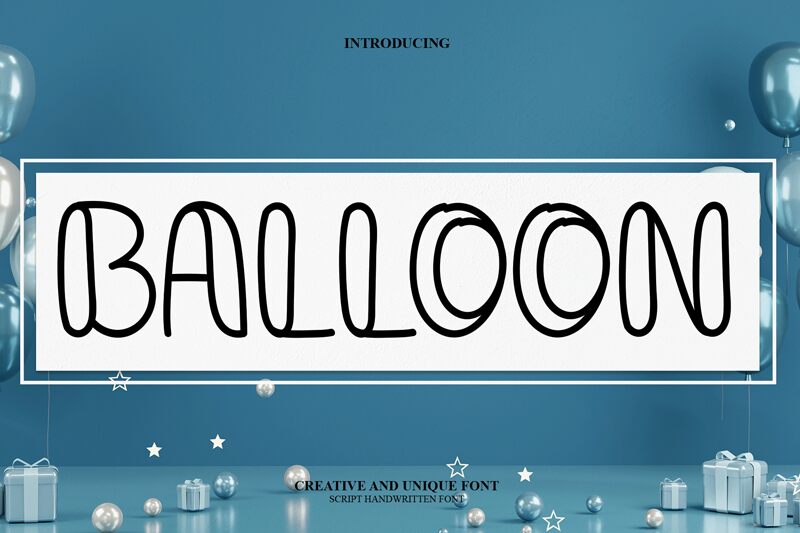 Balloon Schriftart