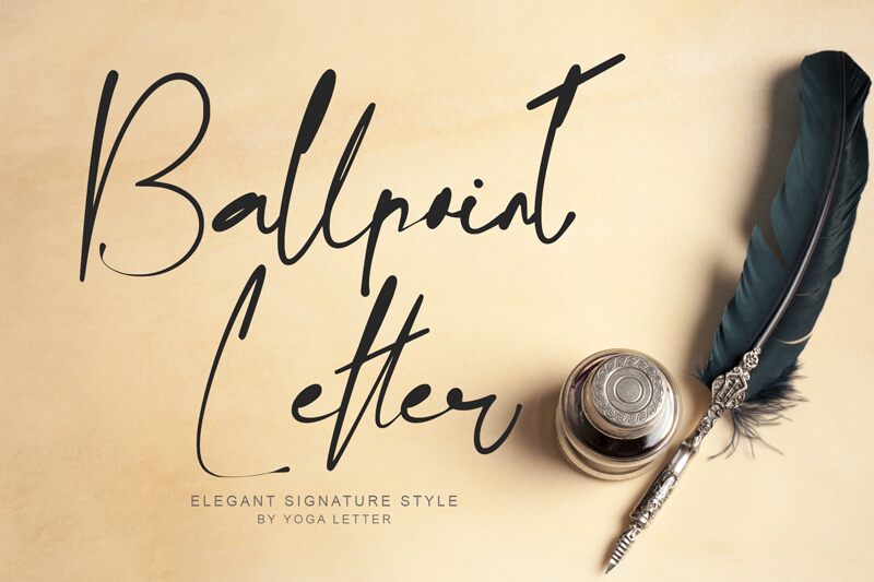 Ballpoint Letter Шрифт