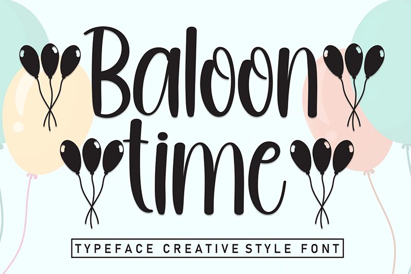 Baloon Time Schriftart