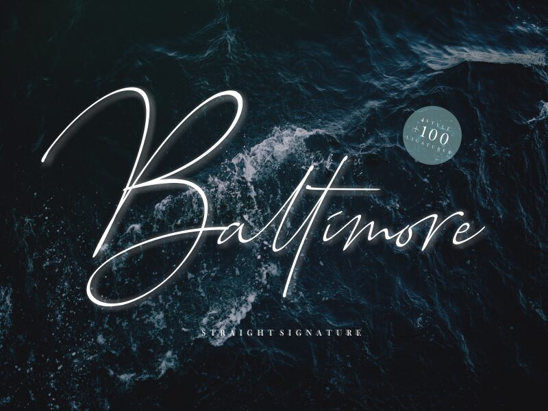 Baltimore Schriftart