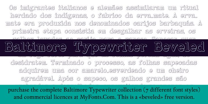 BaltimoreTypewriter Schriftart