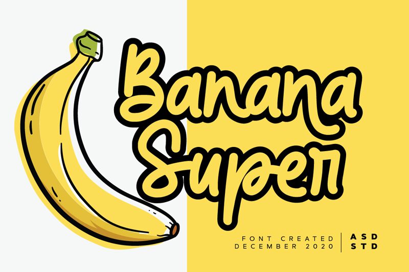 Banana Super Czcionka