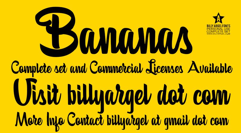 Bananas Schriftart