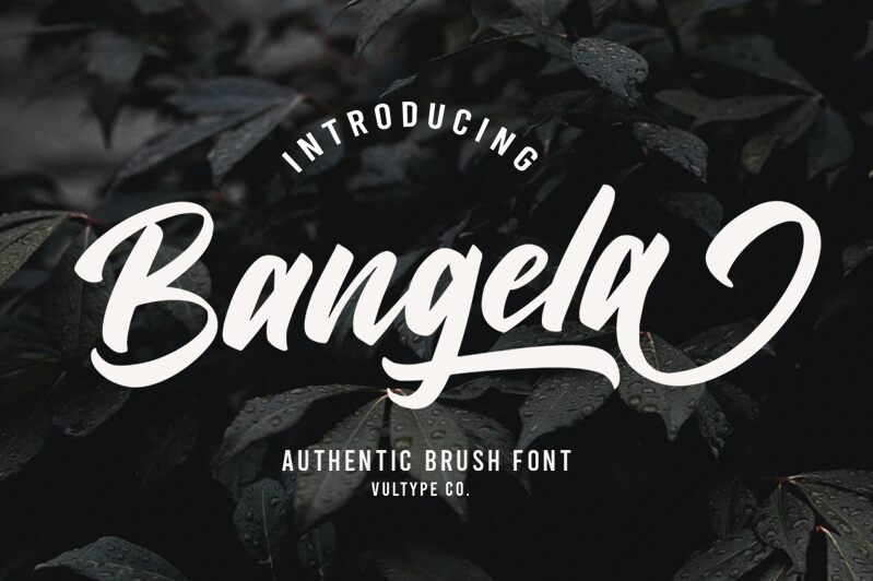 Bangela Schriftart