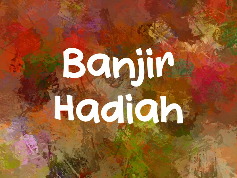 b Banjir Hadiah Schriftart