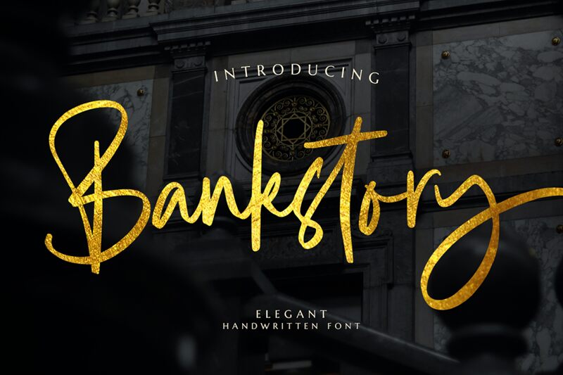 Bankstory Schriftart