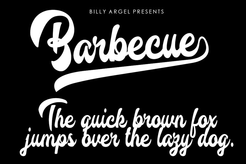 Barbecue Schriftart