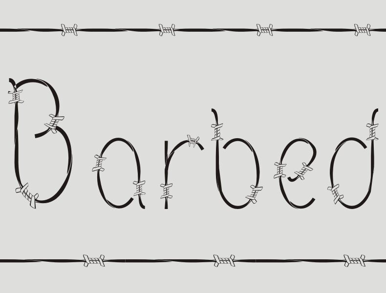 Barbed Schriftart