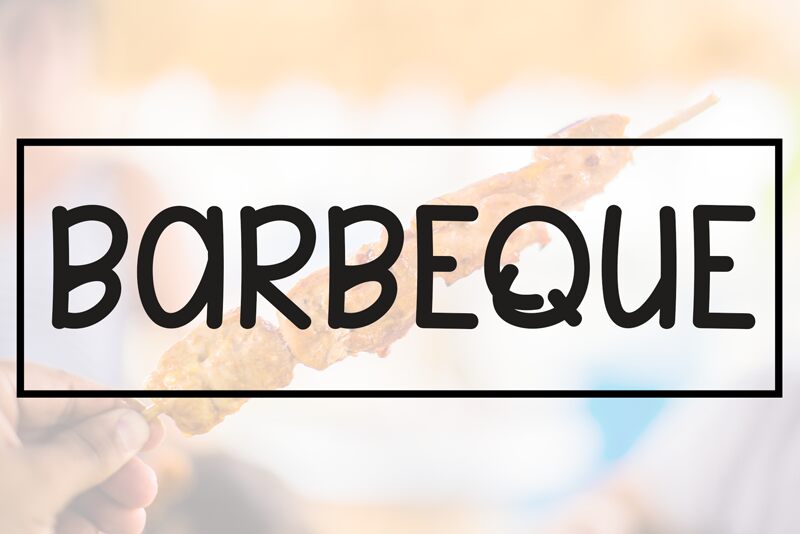 Barbeque Druh písma