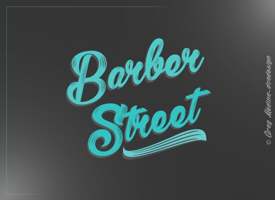 Barber Street Schriftart