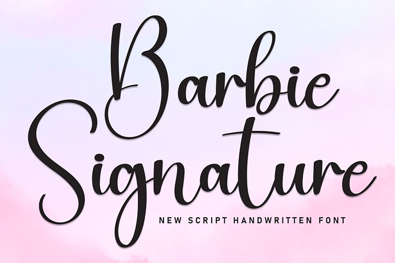Barbie Signature 字体