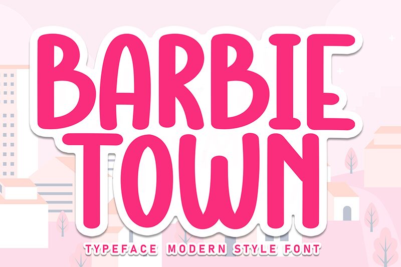 Barbie Town Druh písma