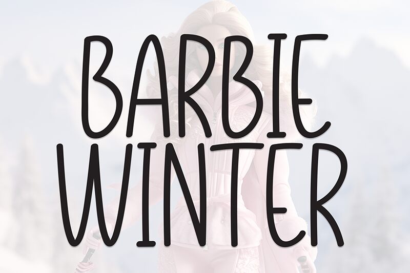 Barbie Winter Schriftart