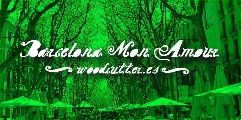 Barcelona Mon Amour Schriftart