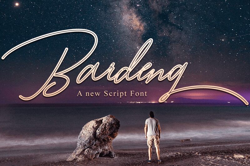 Bardeng Schriftart