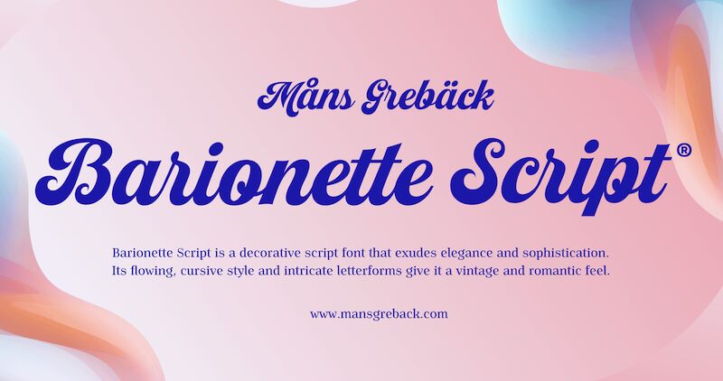 Barionette Script Schriftart