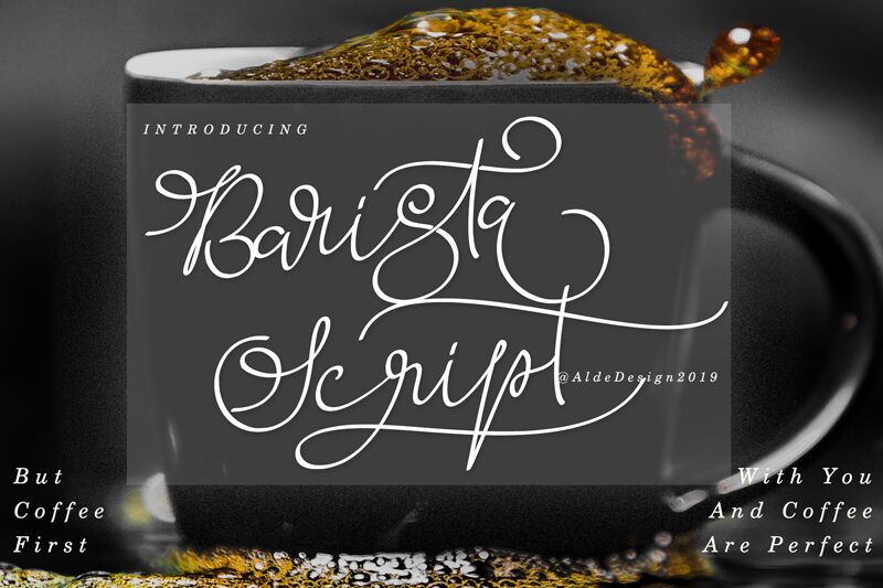 Barista Script Carattere