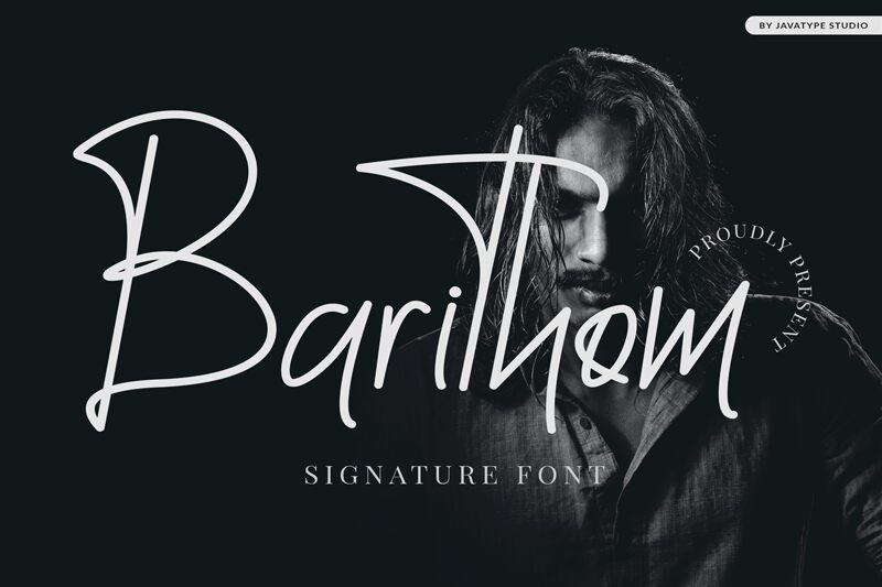 Barithom Signature Czcionka