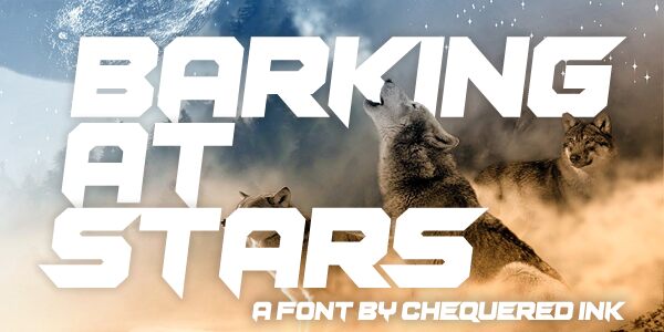 Barking at Stars Schriftart