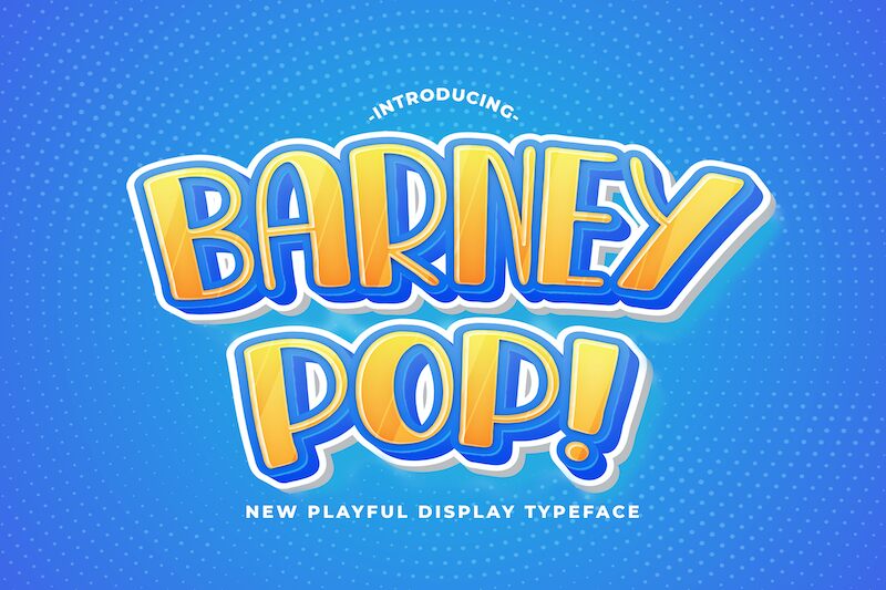 BARNEY POP Schriftart